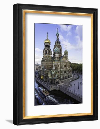 Domes of Church of the Saviour on Spilled Blood, UNESCO World Heritage Site, St. Petersburg, Russia-Gavin Hellier-Framed Photographic Print