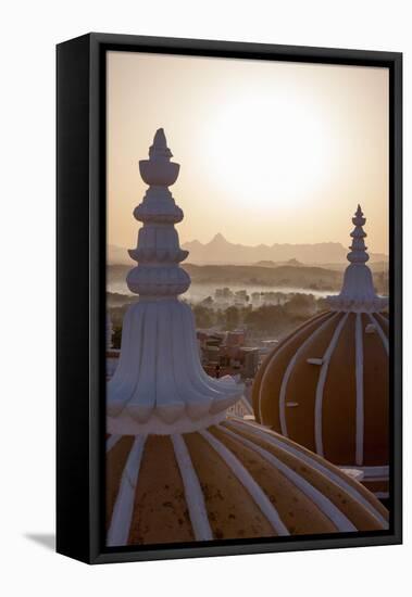 Domes of Deogarh Mahal Palace Hotel at Dawn, Deogarh, Rajasthan, India, Asia-Martin Child-Framed Premier Image Canvas