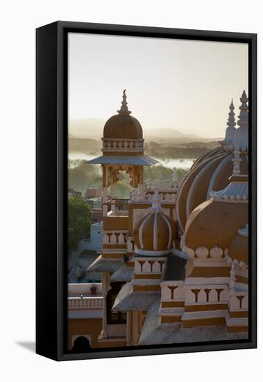 Domes of Deogarh Mahal Palace Hotel at Dawn, Deogarh, Rajasthan, India, Asia-Martin Child-Framed Premier Image Canvas