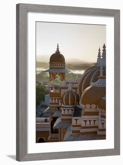 Domes of Deogarh Mahal Palace Hotel at Dawn, Deogarh, Rajasthan, India, Asia-Martin Child-Framed Photographic Print