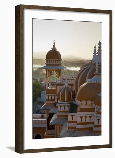 Domes of Deogarh Mahal Palace Hotel at Dawn, Deogarh, Rajasthan, India, Asia-Martin Child-Framed Photographic Print