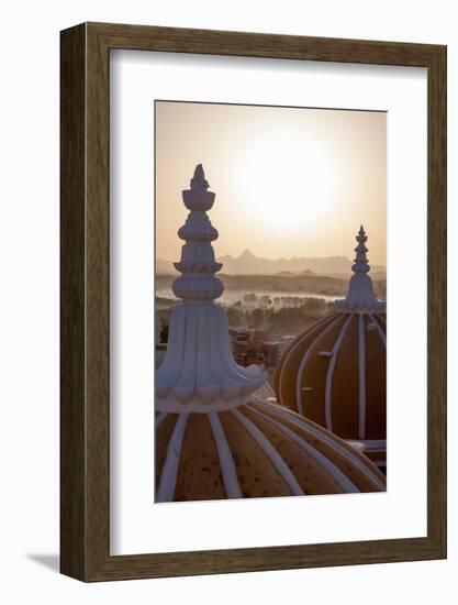 Domes of Deogarh Mahal Palace Hotel at Dawn, Deogarh, Rajasthan, India, Asia-Martin Child-Framed Photographic Print