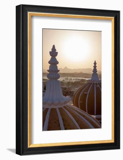 Domes of Deogarh Mahal Palace Hotel at Dawn, Deogarh, Rajasthan, India, Asia-Martin Child-Framed Photographic Print