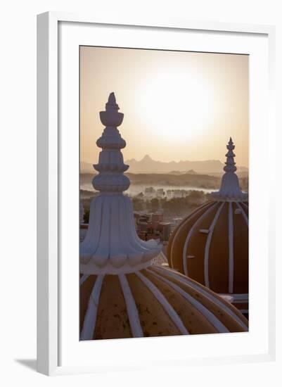 Domes of Deogarh Mahal Palace Hotel at Dawn, Deogarh, Rajasthan, India, Asia-Martin Child-Framed Photographic Print