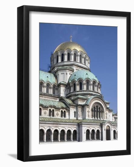 Domes of St Alexander Nevsky Cathedral, Sofia, Bulgaria-null-Framed Giclee Print