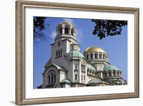Domes of St Alexander Nevsky Cathedral, Sofia, Bulgaria-null-Framed Giclee Print