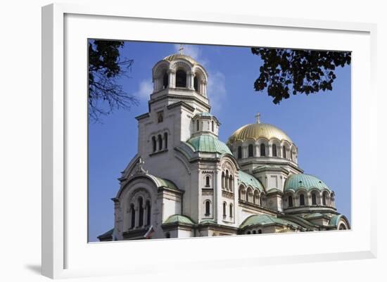 Domes of St Alexander Nevsky Cathedral, Sofia, Bulgaria-null-Framed Giclee Print