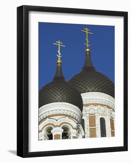 Domes of the Alexander Nevsky Cathedral, Russian Orthodox Church, Toompea Hill, Tallinn, Estonia-Neale Clarke-Framed Photographic Print