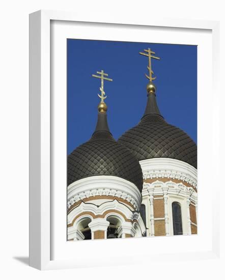 Domes of the Alexander Nevsky Cathedral, Russian Orthodox Church, Toompea Hill, Tallinn, Estonia-Neale Clarke-Framed Photographic Print