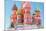 Domes Of The Famous Head Of St. Basil'S Cathedral On Red Square, Moscow, Russia-gelia78-Mounted Art Print