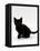 Domestic Cat, 9-Weeks, Black Shorthair Kitten-Jane Burton-Framed Premier Image Canvas