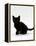 Domestic Cat, 9-Weeks, Black Shorthair Kitten-Jane Burton-Framed Premier Image Canvas