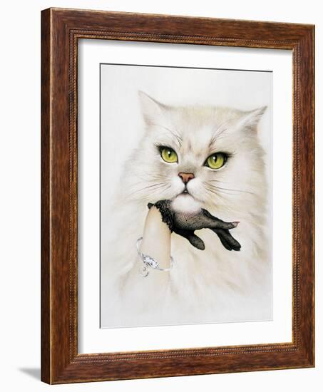 Domestic Cat, Conceptual Image-SMETEK-Framed Photographic Print