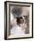 Domestic Cat, Cross Bred Tabby Kitten with Siamese Mother-Jane Burton-Framed Photographic Print