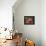 Domestic Cat, Ginger and White Kitten Looking at Reflection in Mirror-Jane Burton-Framed Premier Image Canvas displayed on a wall