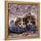 Domestic Cat Kittens, 8-Weeks, Tortoiseshell-And-White Sisters, (Persian-Cross')-Jane Burton-Framed Premier Image Canvas