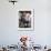 Domestic Cat, Tabby and Siver Chinchilla Persian Kittens, by Watering Can Among Bellflowers-Jane Burton-Framed Photographic Print displayed on a wall