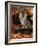 Domestic Cat, Tabby Kitten Among Autumn Leaves and Cottoneaster Berries-Jane Burton-Framed Photographic Print