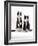 Domestic Cat, Two Black-And-White Fluffy Kittens, Male Siblings-Jane Burton-Framed Photographic Print