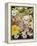 Domestic Cat, Two Cream Kittens Among Dasies and Feverfew-Jane Burton-Framed Premier Image Canvas