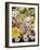 Domestic Cat, Two Cream Kittens Among Dasies and Feverfew-Jane Burton-Framed Photographic Print