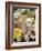 Domestic Cat, Two Cream Kittens Among Dasies and Feverfew-Jane Burton-Framed Photographic Print