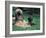 Domestic Dogs, Afghan Hound Lying on Grass with Puppy-Adriano Bacchella-Framed Photographic Print