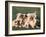 Domestic Dogs, Group of Eight Pyrenean Mountain Dog Puppies-Adriano Bacchella-Framed Photographic Print