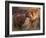 Domestic Dogs, Shar Pei Puppy and Parent Touching Noses-Adriano Bacchella-Framed Photographic Print