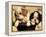 Domestic Dogs, Two King Charles Cavalier Spaniel Puppies in Pot-Adriano Bacchella-Framed Premier Image Canvas