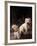 Domestic Dogs, Two West Highland Terriers / Westies, One Sitting on a Chair-Adriano Bacchella-Framed Photographic Print