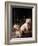 Domestic Dogs, Two West Highland Terriers / Westies, One Sitting on a Chair-Adriano Bacchella-Framed Photographic Print