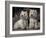 Domestic Dogs, Two West Highland Terriers / Westies Sitting Together-Adriano Bacchella-Framed Photographic Print