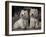 Domestic Dogs, Two West Highland Terriers / Westies Sitting Together-Adriano Bacchella-Framed Photographic Print