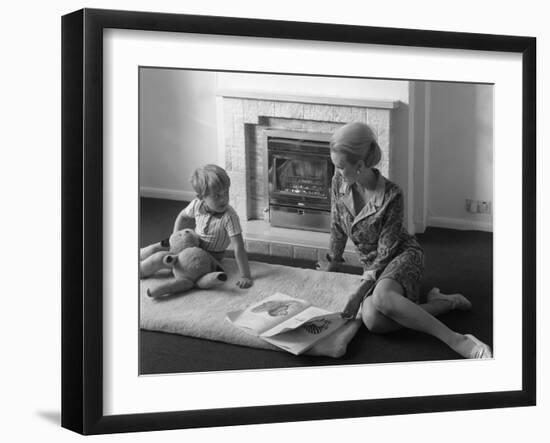 Domestic Fire Place Advertisment for the Ncb, 1967-Michael Walters-Framed Photographic Print