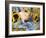 Domestic Piglet and Sunflowers, USA-Lynn M. Stone-Framed Photographic Print