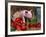 Domestic Piglet, in Bucket with Apples, Mixed Breed, USA-Lynn M. Stone-Framed Photographic Print