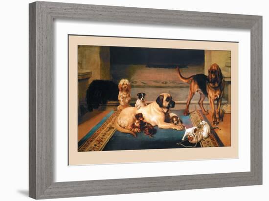 Domestic Scene-William Henry Hamilton Trood-Framed Art Print