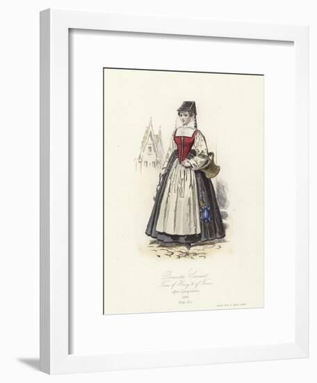 Domestic Servant of the Time of Henry III of France-null-Framed Giclee Print