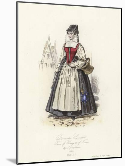 Domestic Servant of the Time of Henry III of France-null-Mounted Giclee Print