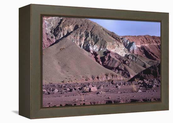 Domeyko Mountains, Called Rainbow Valley, Atacama Desert, Chile-Mallorie Ostrowitz-Framed Premier Image Canvas