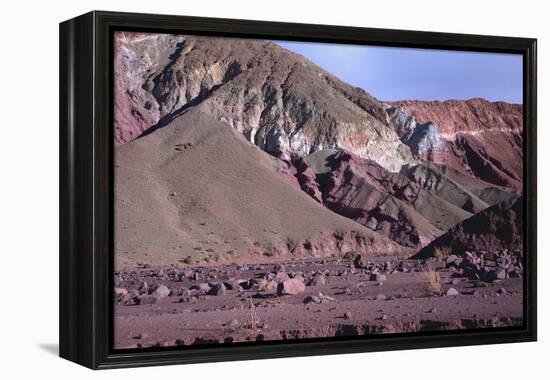 Domeyko Mountains, Called Rainbow Valley, Atacama Desert, Chile-Mallorie Ostrowitz-Framed Premier Image Canvas