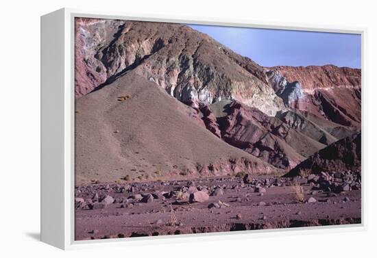 Domeyko Mountains, Called Rainbow Valley, Atacama Desert, Chile-Mallorie Ostrowitz-Framed Premier Image Canvas