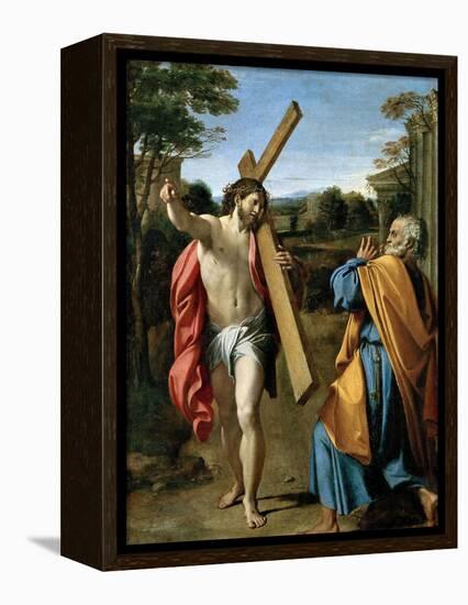 Domine, Quo Vadis?, C. 1602-Annibale Carracci-Framed Premier Image Canvas