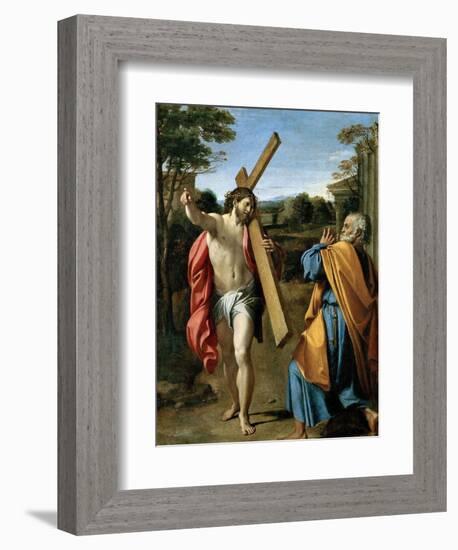 Domine, Quo Vadis?, C. 1602-Annibale Carracci-Framed Giclee Print