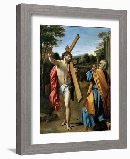 Domine, Quo Vadis?, C. 1602-Annibale Carracci-Framed Giclee Print