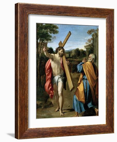 Domine, Quo Vadis?, C. 1602-Annibale Carracci-Framed Giclee Print