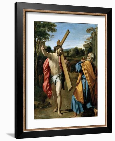 Domine, Quo Vadis?, C. 1602-Annibale Carracci-Framed Giclee Print