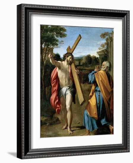 Domine, Quo Vadis?, C. 1602-Annibale Carracci-Framed Giclee Print