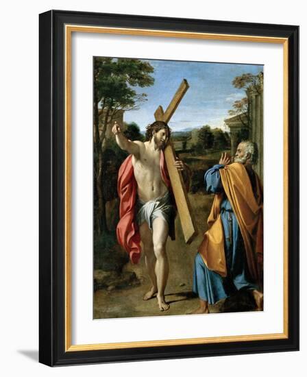 Domine, Quo Vadis?, C. 1602-Annibale Carracci-Framed Giclee Print